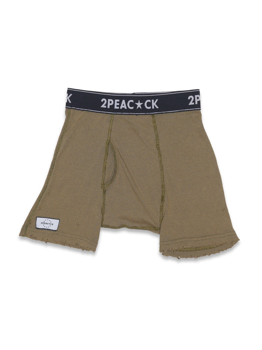 Men's Destroyed Boxer Briefs - Olive